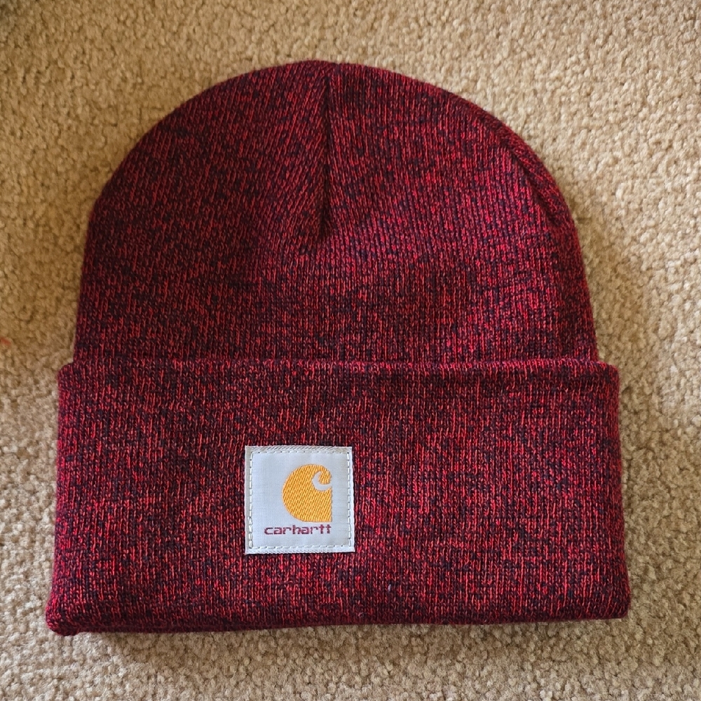 Carhartt Deep Red Knit Beanie
